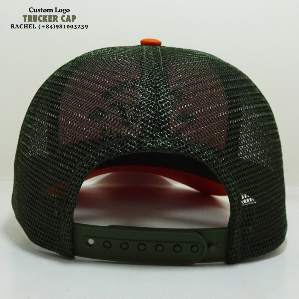 3D Embroidered Logo Trucker Hats 5 Panel Gorras Breathable Red/Black Mesh Curved Brim Adjustable Snapback Closure For Brands OEM 6