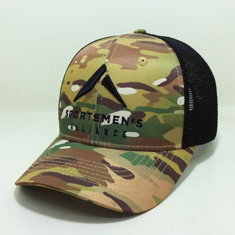 3D Embroidered Logo Trucker Hats 6 Panel Caps Structured Gorras Curved Crim Breathable Black Mesh Adjustable Snapback Promotions 2