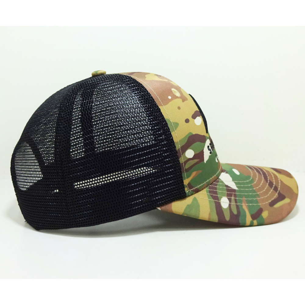 3D Embroidered Logo Trucker Hats 6 Panel Caps Structured Gorras Curved Crim Breathable Black Mesh Adjustable Snapback Promotions 4