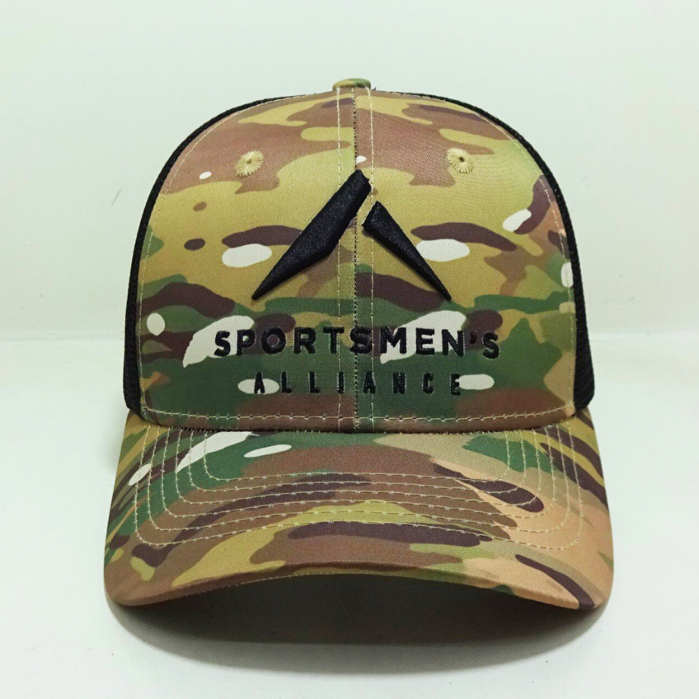 3D Embroidered Logo Trucker Hats 6 Panel Caps Structured Gorras Curved Crim Breathable Black Mesh Adjustable Snapback Promotions 1
