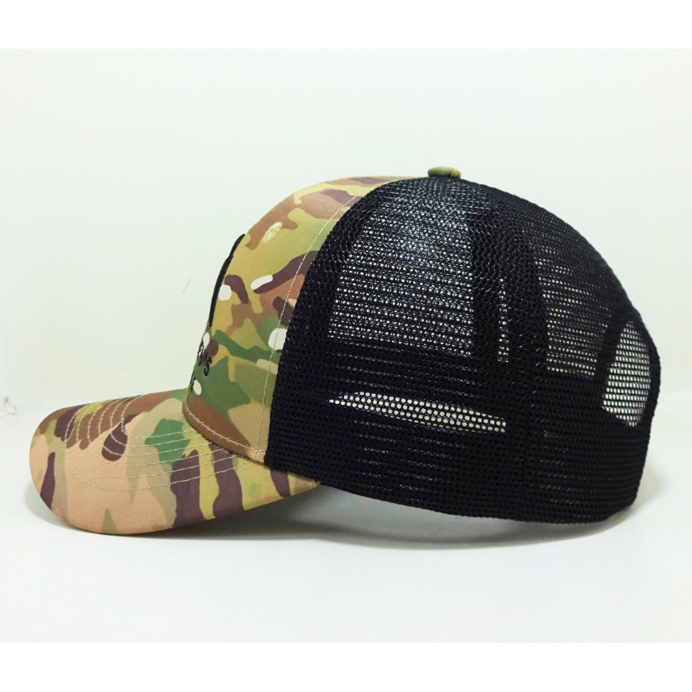 3D Embroidered Logo Trucker Hats 6 Panel Caps Structured Gorras Curved Crim Breathable Black Mesh Adjustable Snapback Promotions 3