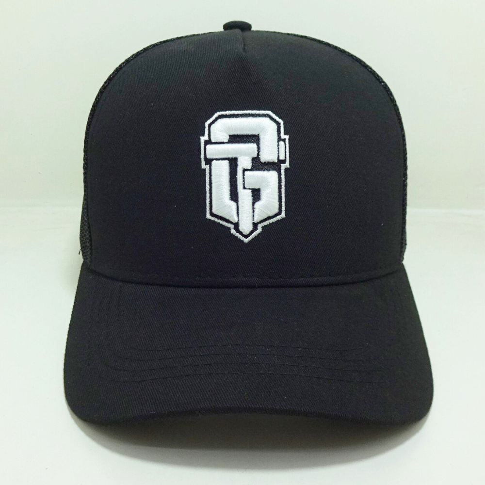 3D Embroidered Logo Trucker Hats 6 Panel Gorras Caps Curved Brim Custom Printed Inner Tape Back Curved Part Snapback Closure OEM 1