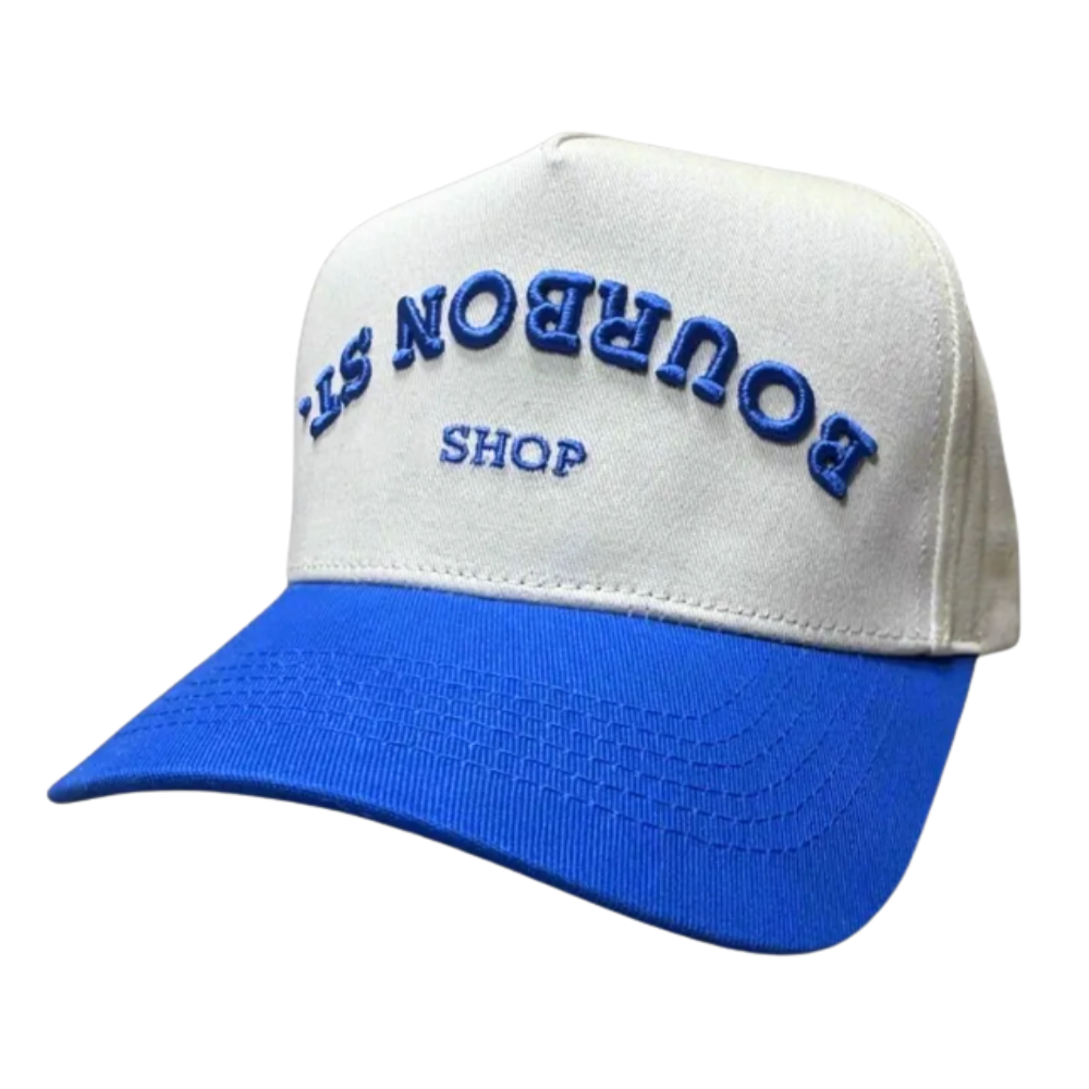 3D Embroidered Logo Two-tone Baseball Cap 5 Panel Gorras Tag On Sweatband A-Frame Custom Button Plastic Snapback Closure Unisex 6