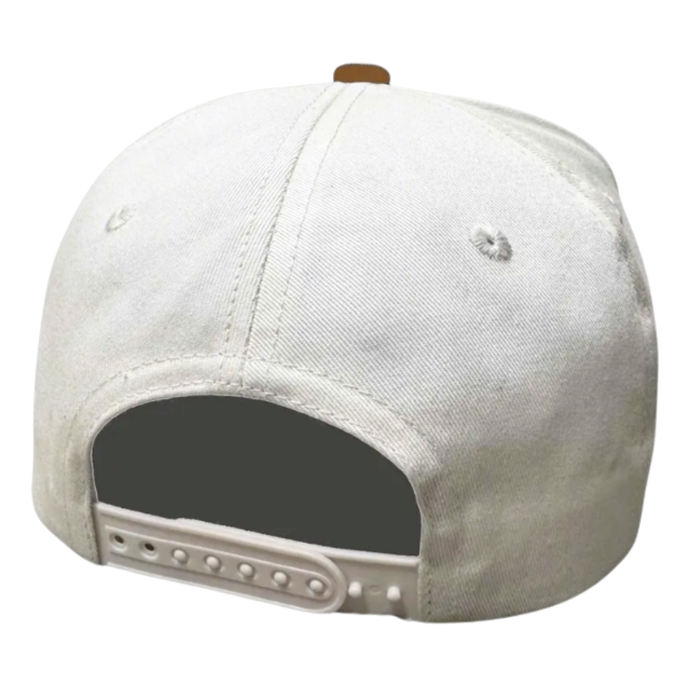 3D Embroidered Logo Two-tone Baseball Cap 5 Panel Gorras Tag On Sweatband A-Frame Custom Button Plastic Snapback Closure Unisex 4