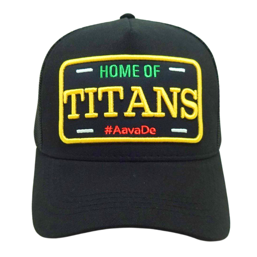 3D Embroidered Truker Hat 6 Panel Black Mesh Custom Logo on Back Curved Inner Printed Seam Tapes Contrast Single Breasted Buckle 2