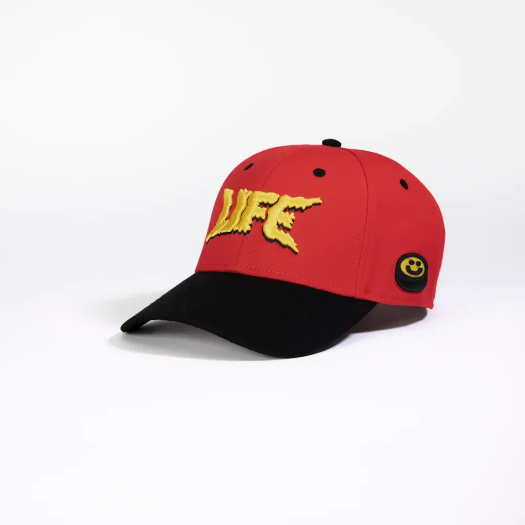 3D Embroidery 6-Panel 6 Eyelets Curved Brim High Quality Red Color Medium Profile Cotton and Polyester Fabric Baseball Cap 1