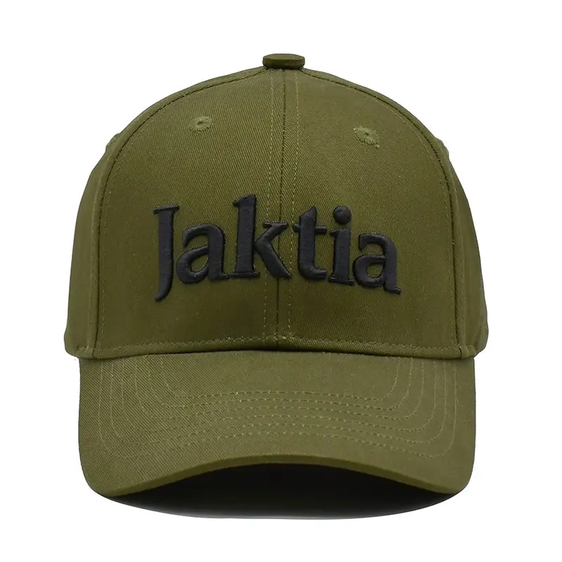 3D Embroidery 6-Panel Curved Brim High Quality Orange/Green Color Low Profile Cotton/Polyester Fabric Baseball Cap 2
