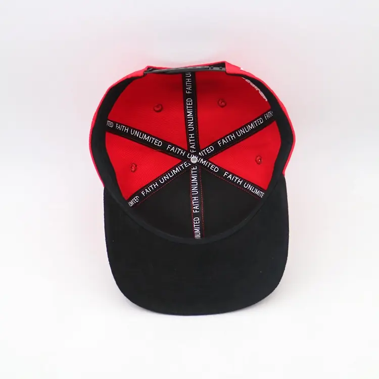 3D Embroidery Custom Logo Flat Brim Sports Cap Structured 6-Panel High Quality Medium Profile Snapback Caps Original 6