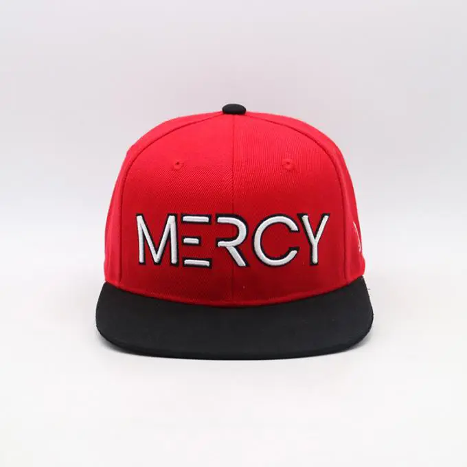3D Embroidery Custom Logo Flat Brim Sports Cap Structured 6-Panel High Quality Medium Profile Snapback Caps Original 3
