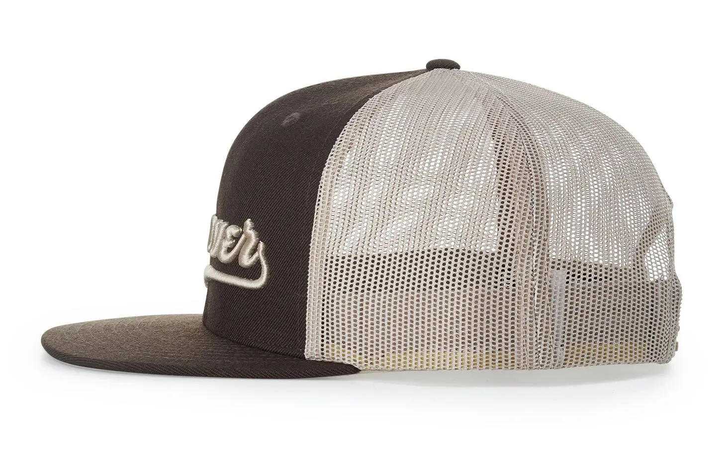3D Embroidery Flat Brim Trucker Hat Custom Logo High Quality Wholesale Sports Cap Hiphop Mesh Back Adjustable Size Trucker Hat 2