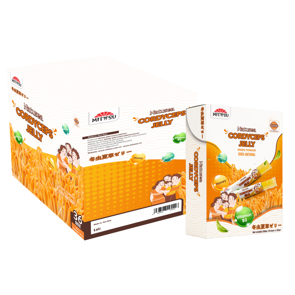 Cordyceps Jelly Healthy Snack Fast Delivery Nutritious Mitasu Jsc Customized Packaging Vietnamese Manufacturer 8