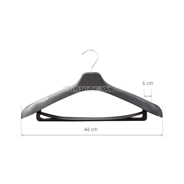 Hangers For Clothing Store Competitive Price Suntex Wholesale Black Plastic Hanger J415B Customized Hangers Low MOQ