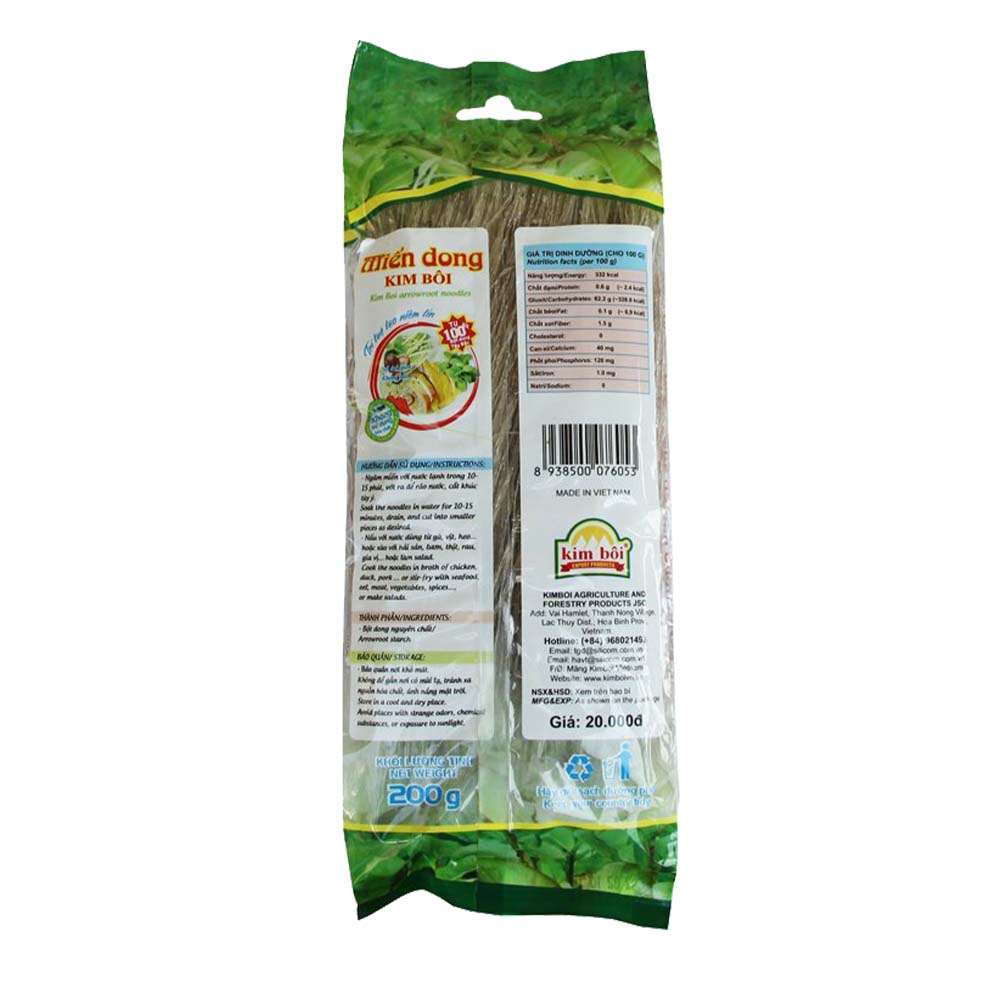 Low-Fat Low-Salt Sugar-Free Instant Mien Arrowroot Vermicelli Refined Processing Type Gluten-Free Low-Sodium Fast cook