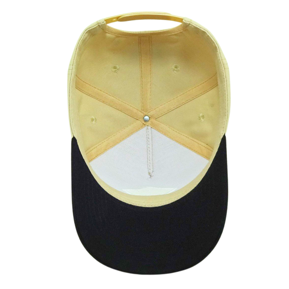 5 Panel Baseball Cap Structured Hat Mixed Black and White Color Custom Button Plastic Single Breasted Logo Patch Wholesale 6