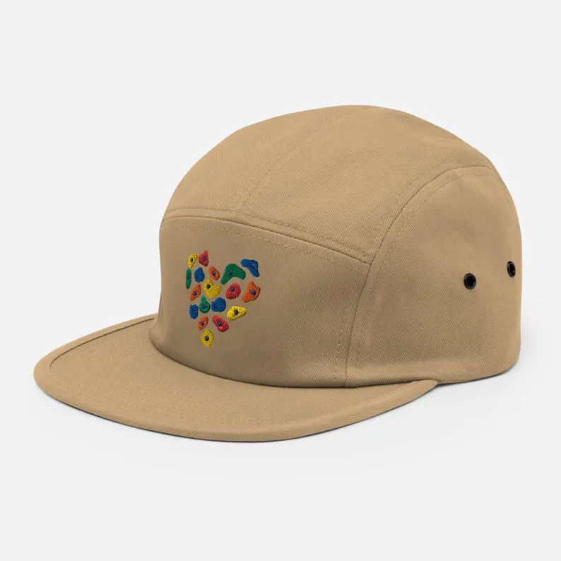 5 Panel Camper Cap Vietnam Made Breathable Flat Brim Hat Custom Embroidery For Sport Climbing Streetwear Unisex Promotion L01 2