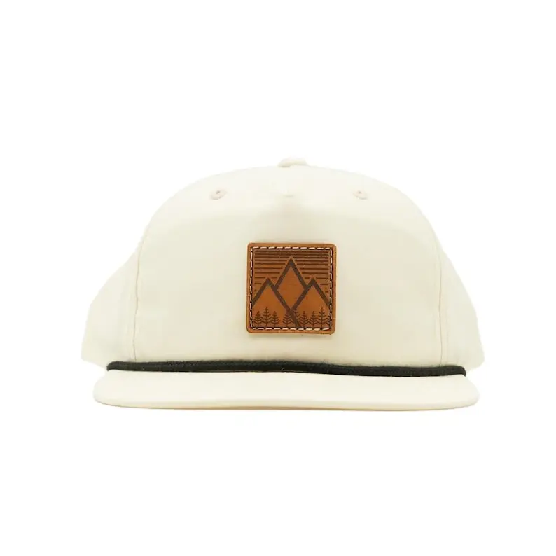 5 Panel Outdoor Snapback Caps Vietnam Made High Quality Leather Patch Nylon Rope Adjustable Hat Gorras For Men Women Casual L01 2