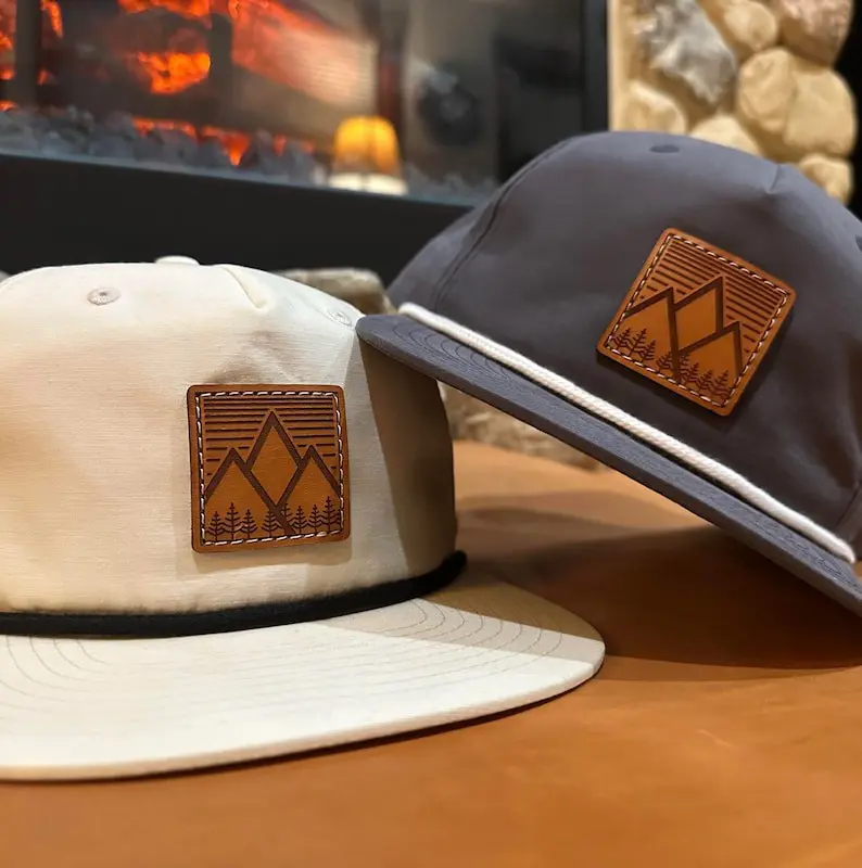 5 Panel Outdoor Snapback Caps Vietnam Made High Quality Leather Patch Nylon Rope Adjustable Hat Gorras For Men Women Casual L01 5