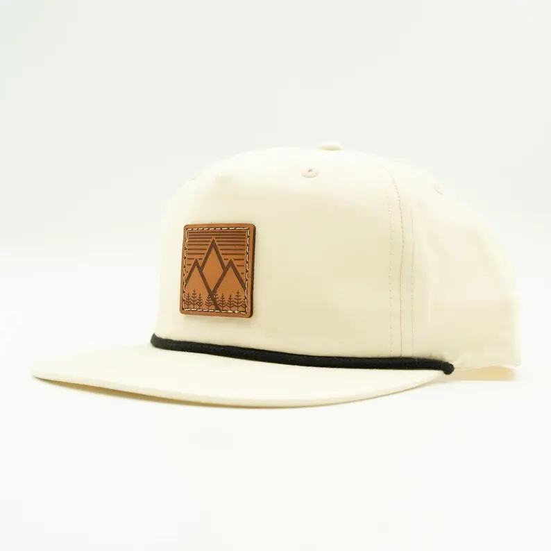5 Panel Outdoor Snapback Caps Vietnam Made High Quality Leather Patch Nylon Rope Adjustable Hat Gorras For Men Women Casual L01 3