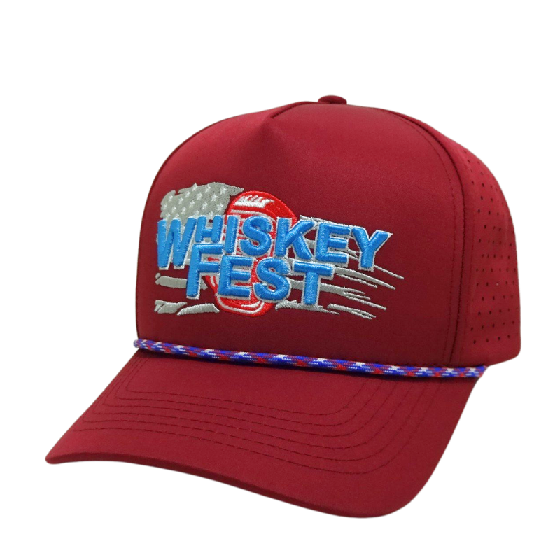 5 Panel Structured Rope Trucker Caps Custom 3D Embroidery Design Waterproof Laser Cut Hats Golf Hats OEM Vietnam Supplier L01 3
