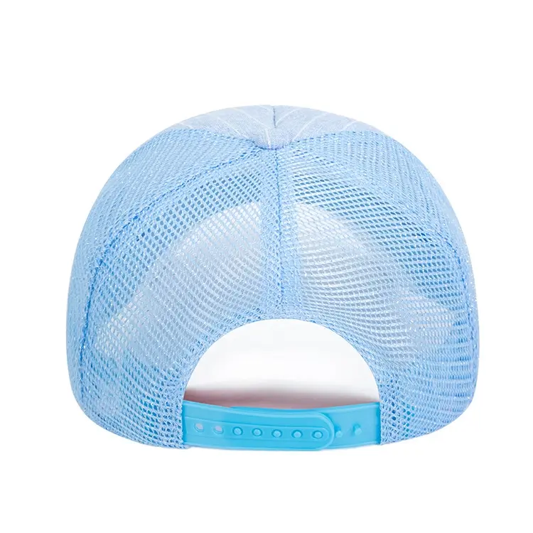 5 Panels Mesh Back Adult Size Curved Visor High Quality Various Color Low Profile High Fashion Unisex Trucker Hat 5