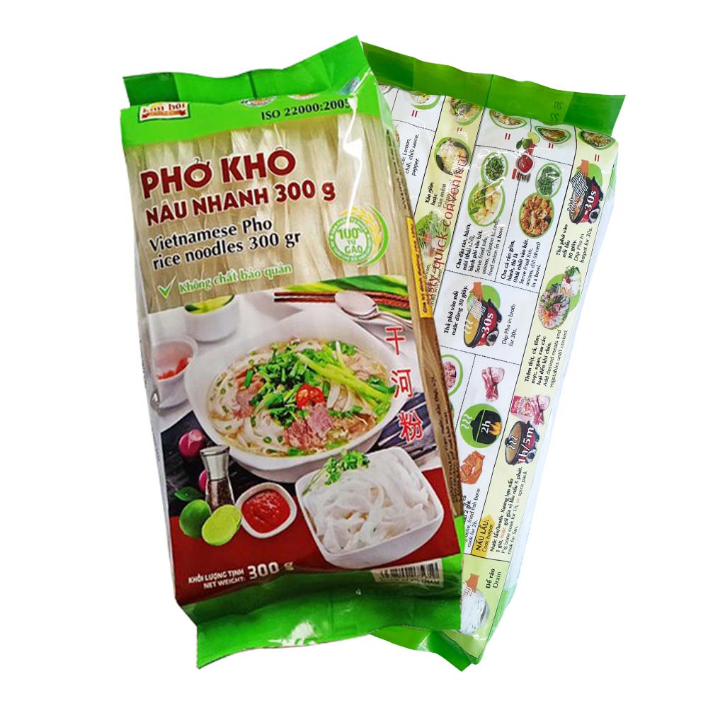 Vietnamese Instant Pho Rice Noodles No Fried Boiled Water Brewing Convenient Hot and Rice Noodles Single Package Packaging PA/PE 5