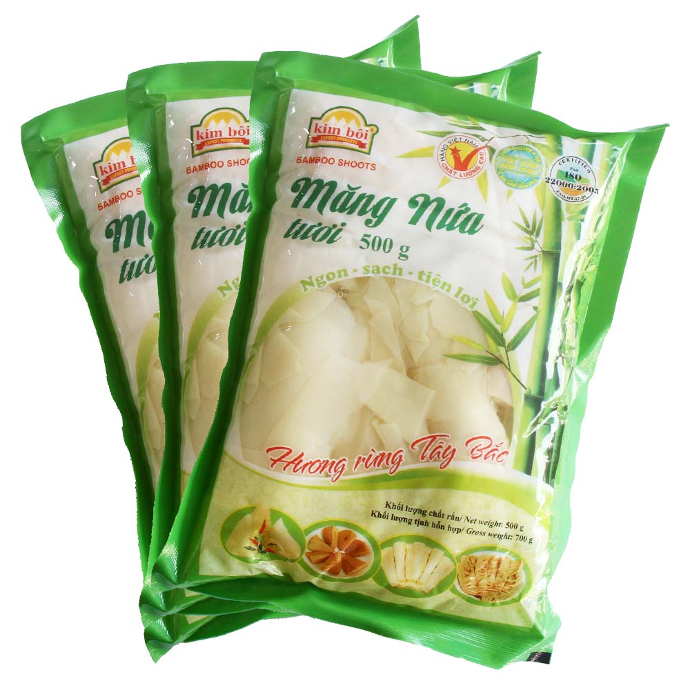 Fresh Nua Bamboo Shoots In Packet Pale Yellow Color Mildly Sweet Taste 24 Months Packaging Vacuum Pack 0.5 kg In Weight 4