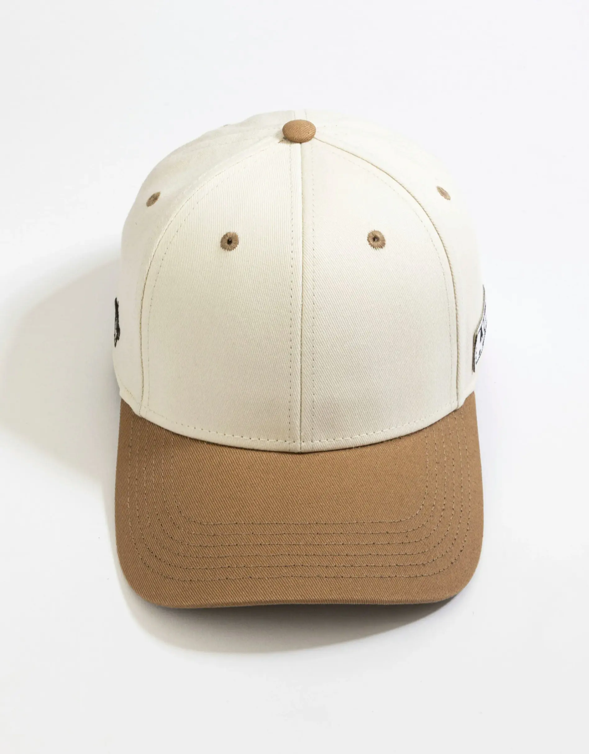 6 Eyelets Mix Color Custom Logo 6-Panel Curved Brim High Quality Medium Profile 65% Cotton/ 35% Polyester Fabric Baseball Caps 3