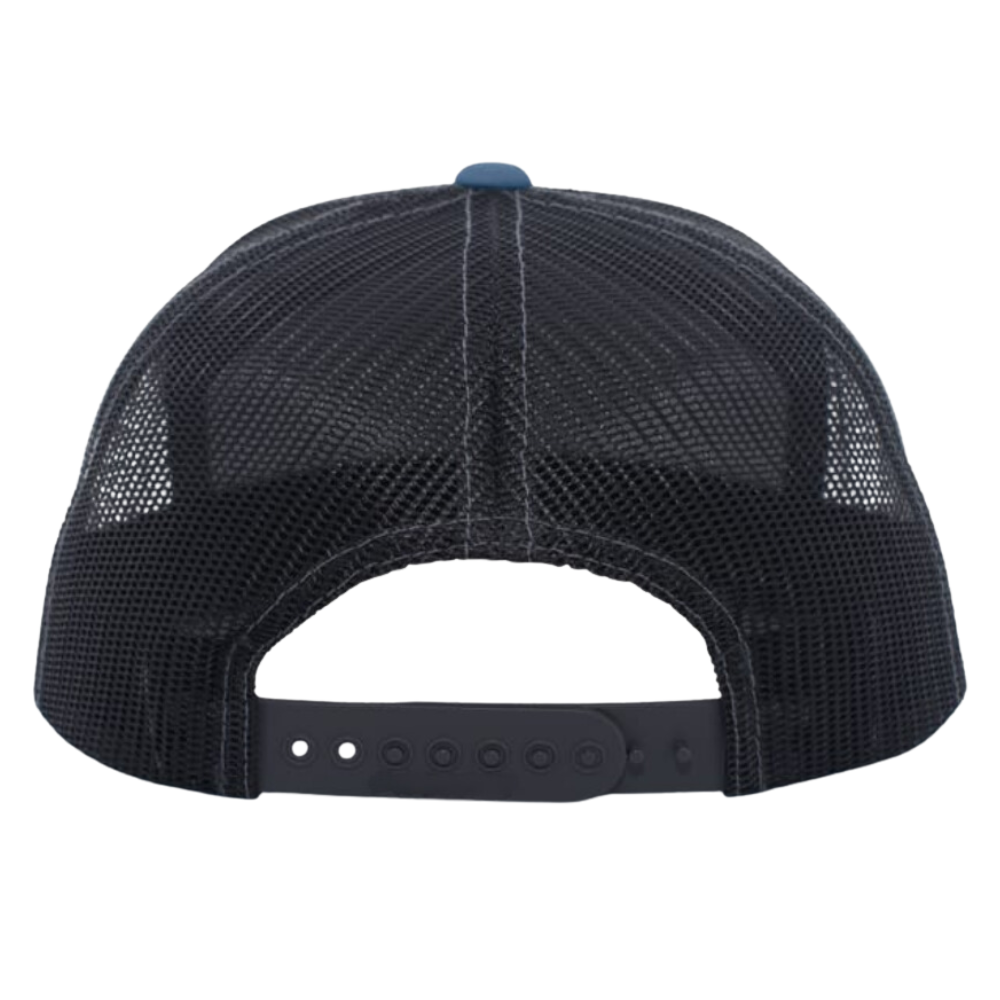 6 Pane Snapback Trucker Hat Gorras Leather Logo Patch Flat Brim Structured Breathable Mesh Flat Brim Adjustable Closure Unisex 6