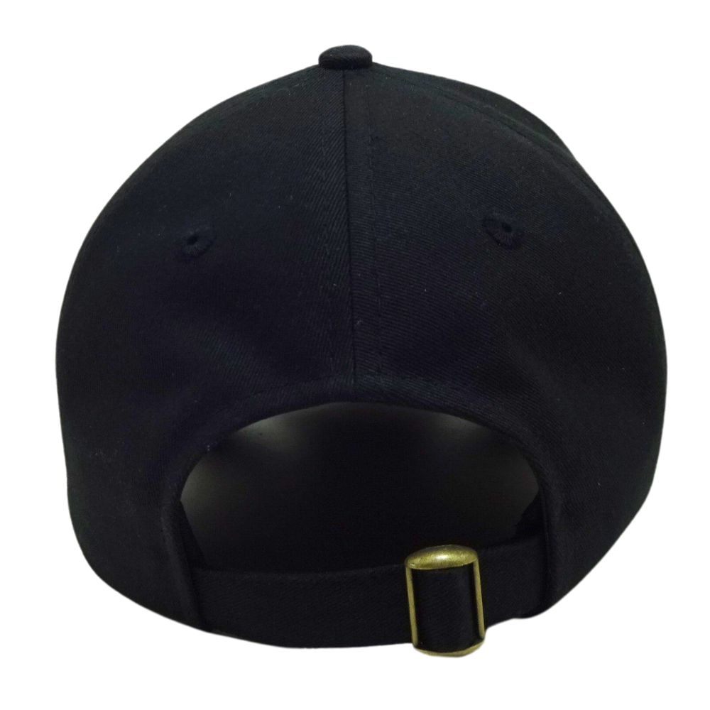 6 Panel Baseball 3D Embroidery Cap Mental Buckle Back Closure Full Black Eyelets OEM Wholesale Outdoor Hiking Fishing All Ages 7