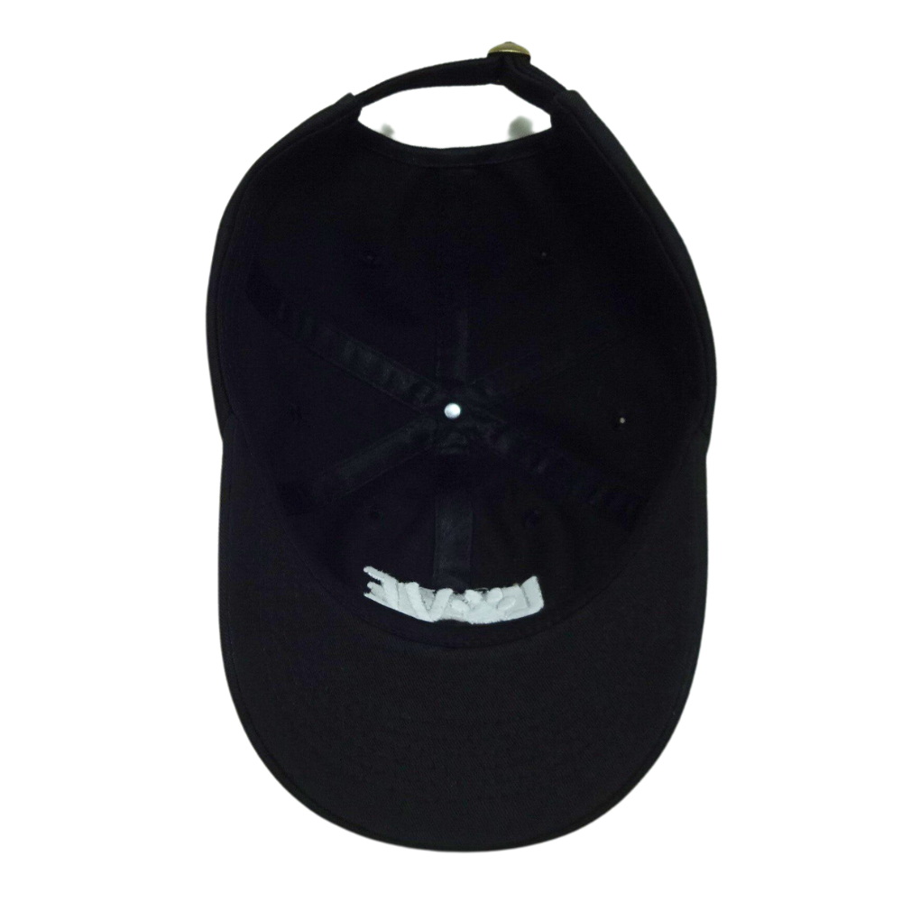 6 Panel Baseball 3D Embroidery Cap Mental Buckle Back Closure Full Black Eyelets OEM Wholesale Outdoor Hiking Fishing All Ages 6