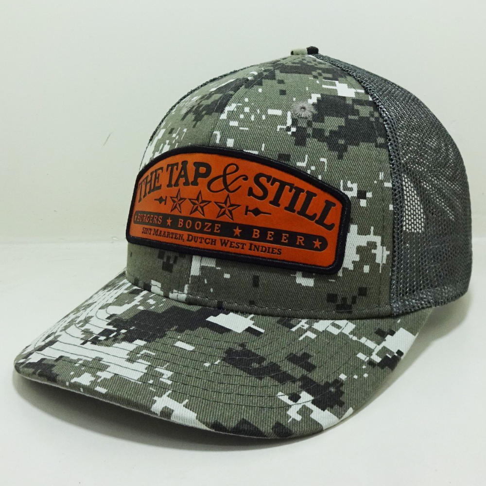 6 Panel Camouflage Trucker Hats Custom Under Brim Slightly Structured Adjustable Snapback Promotions American Styles Vietnam OEM 4