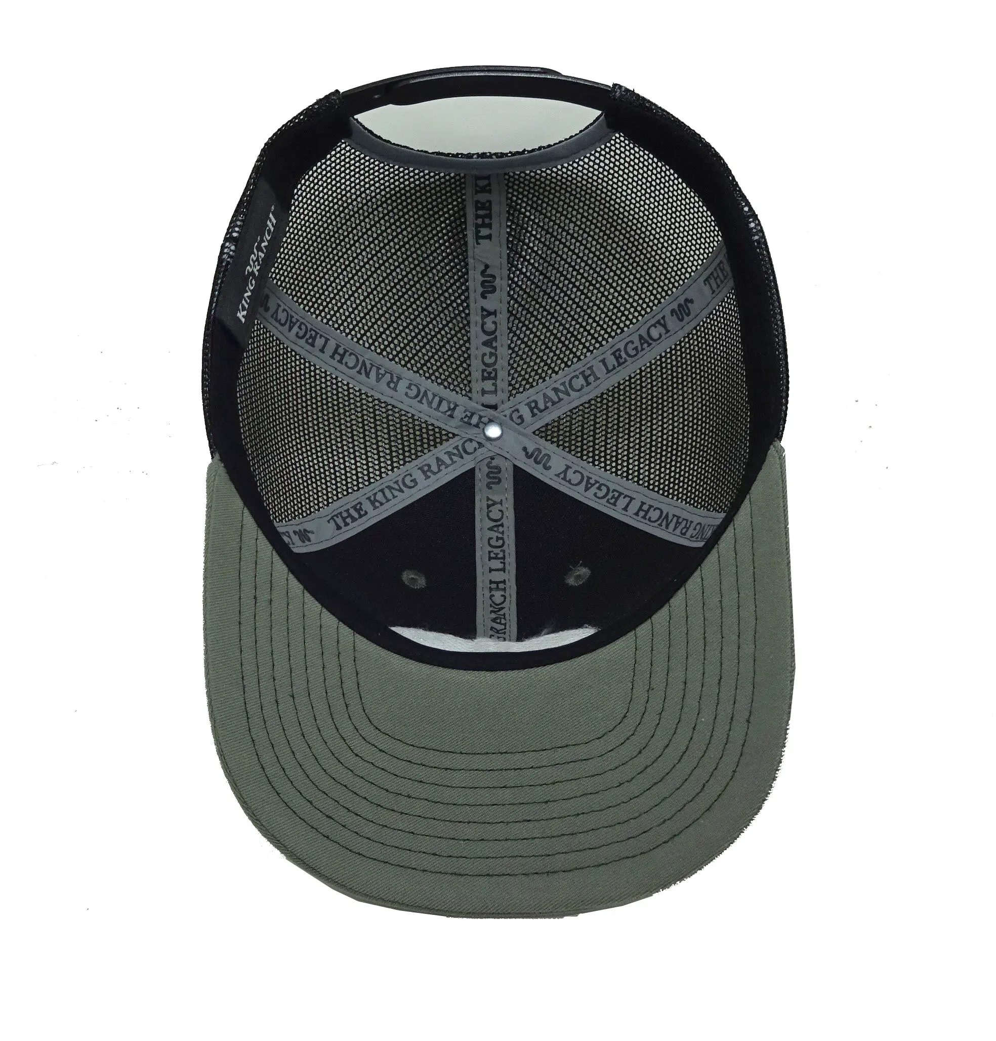 6-Panel Curved Brim High Quality Green Color Medium Profile 65% Cotton and 35% Polyester Trucker Hat in Vietnam Fa 4
