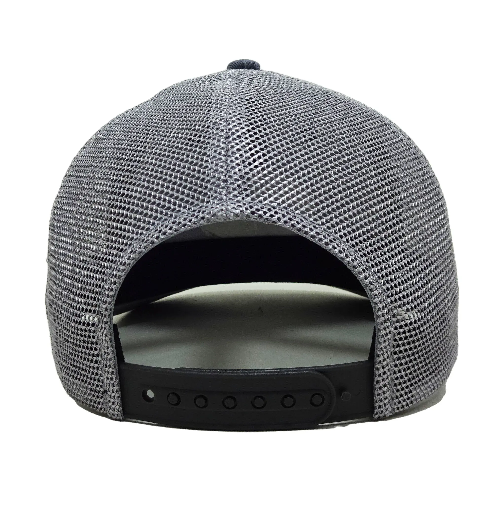 6-Panel Curved Brim High Quality Grey Color Medium Profile 65% Cotton and 35% Polyester Trucker Hat for Men in Vietnam  Factory 6