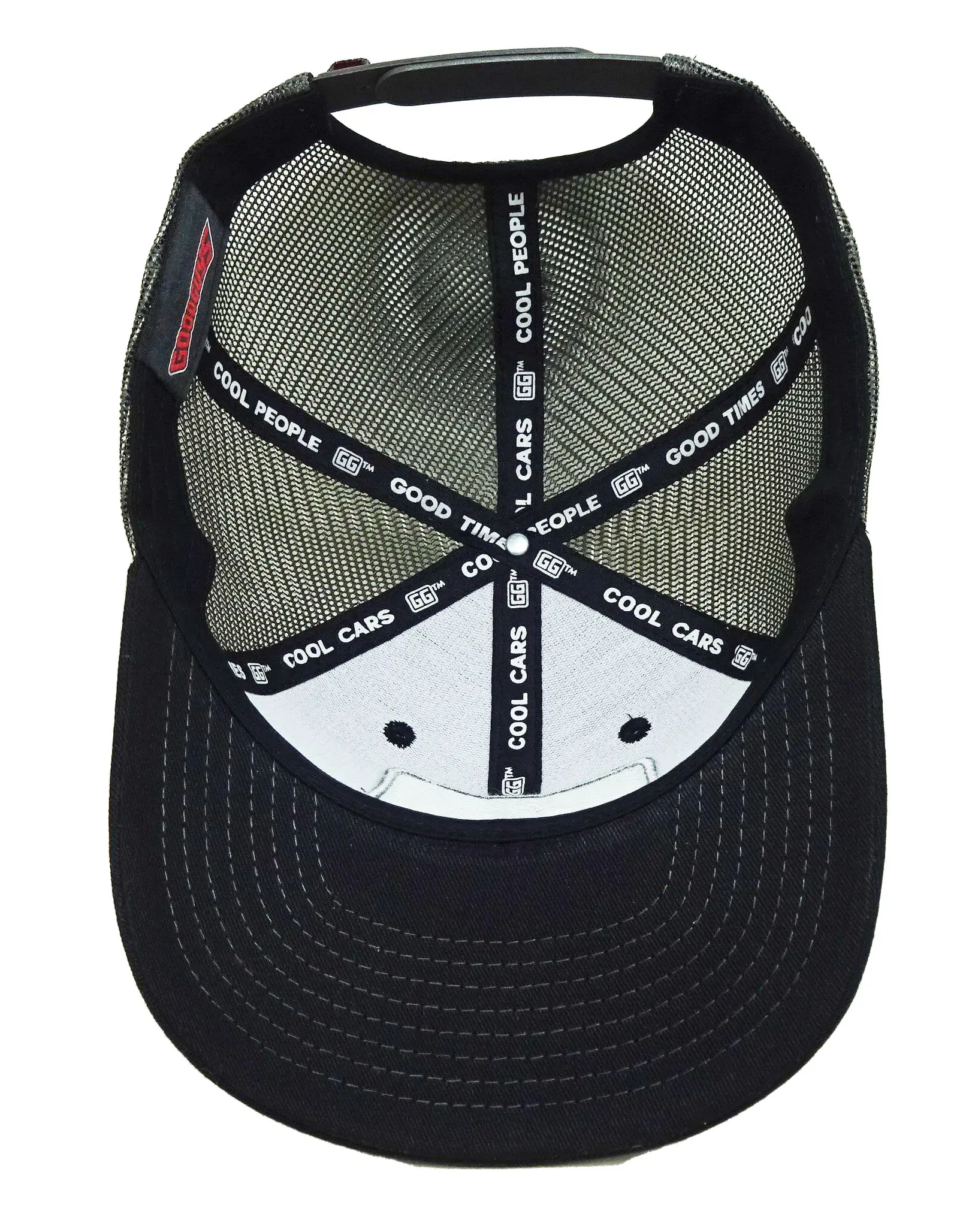 6-Panel Curved Brim Structured High Quality Black Color Medium Profile Trucker Hat for Men in Vietnam Factory 5