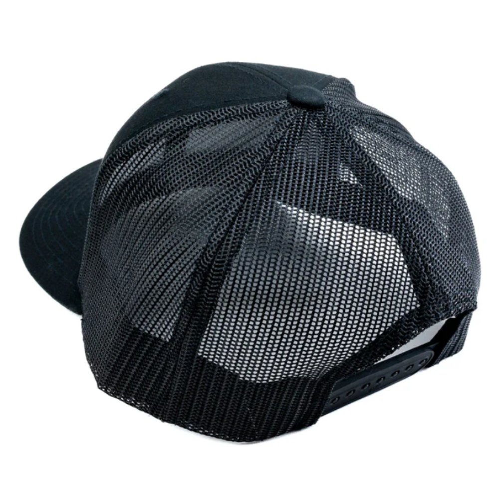 6 Panel Gorras R 112 Trucker Hats Structured Cap Leather Logo Patch Front Side Plastic Single Row Buckle Closure Sporty Unisex 3