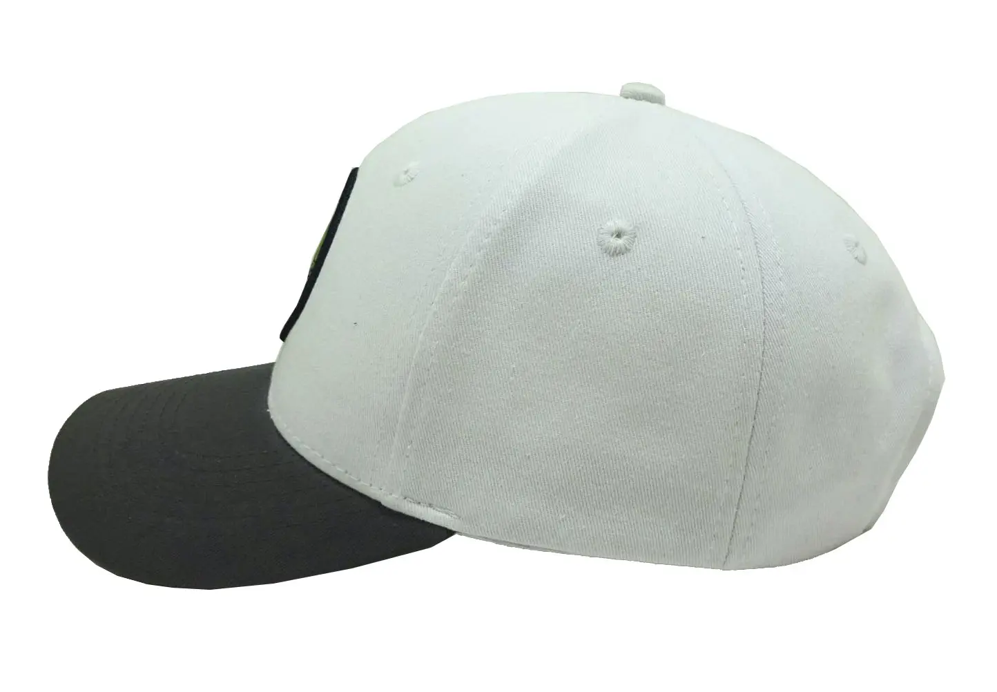 6-Panel Mix White/Grey Color Adjustable Curved Brim High Quality Low Profile 65% Cotton and 35% Polyester Fabric Baseball Cap 3