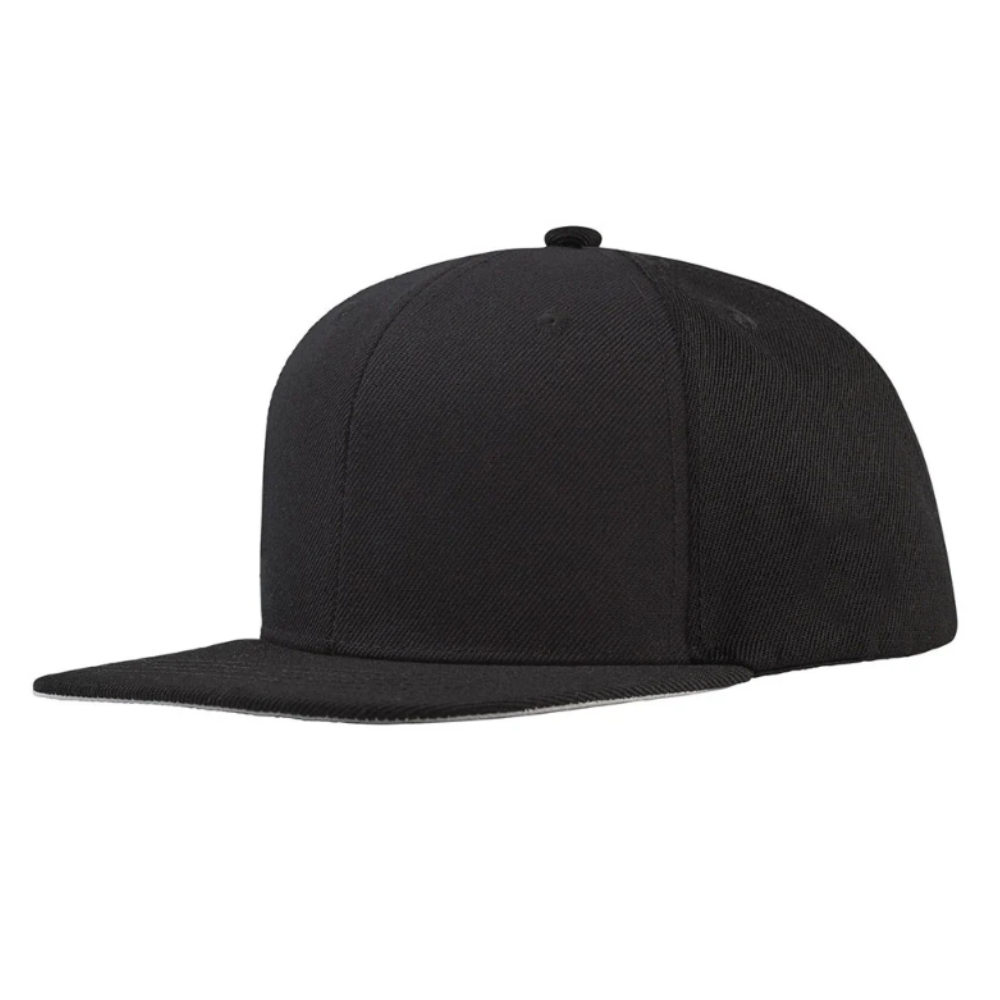 6 Panel Snapback Embroidery Cow Horn Logo High Profile Flat Brim Structured Caps Adjustable Single Row Snapback Brand Promotions 4