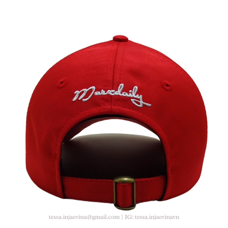 6-Panel Unstructured Baseball Caps with Custom Embroidery Logo Metal Buckle Closure Freestyle Vietnam OEM Hat Supplier L01 3