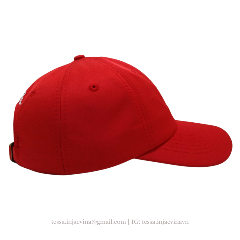 6-Panel Unstructured Baseball Caps with Custom Embroidery Logo Metal Buckle Closure Freestyle Vietnam OEM Hat Supplier L01 5