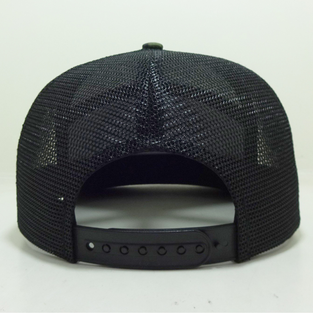 7 Panel Camouflage Trucker Hats Woven/Embroidered Logo Patch Flat Brim Adjustable Snapback Fishing Hunting Vietnam Headwear OEM 7