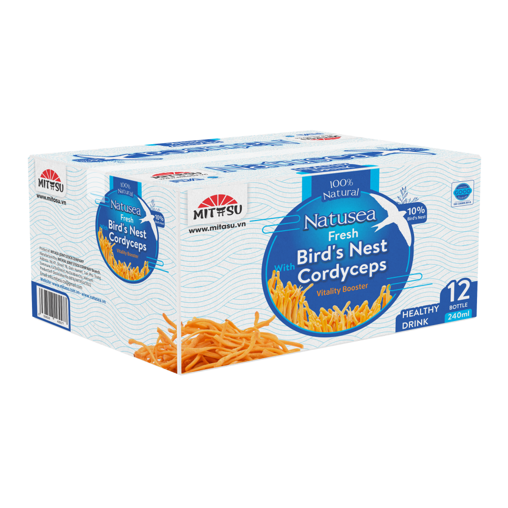 Fresh Bird'S Nest 10% High Quality Collagen Supplement Puree Mitasu Jsc Carton Box Vietnam Manufacturer