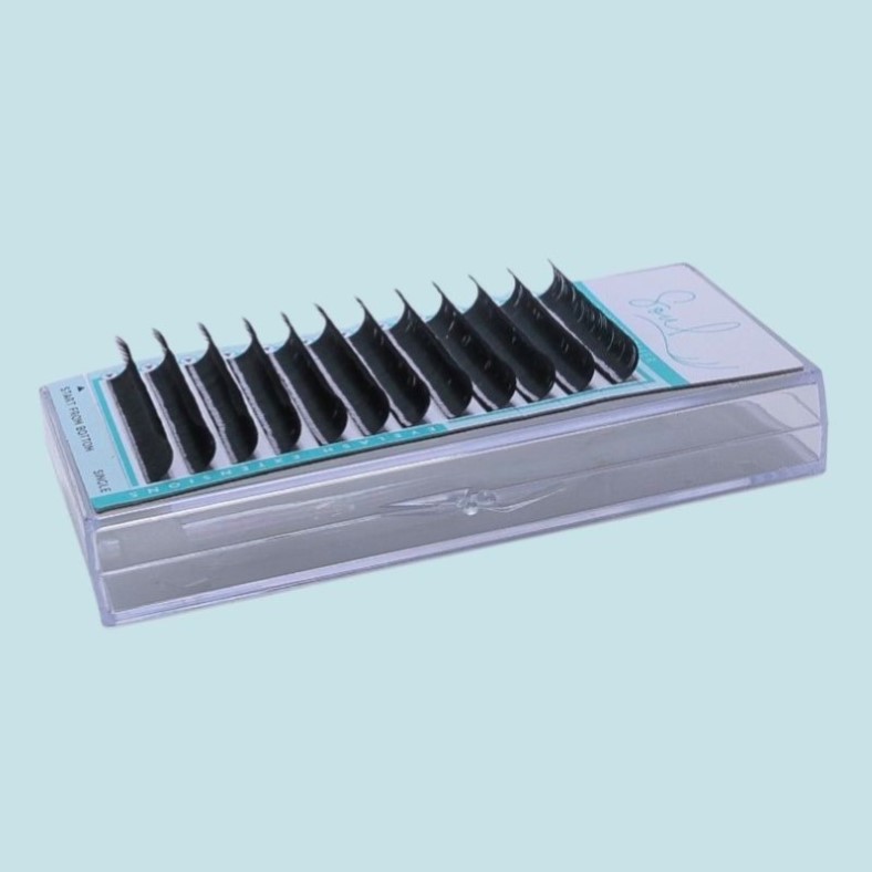 New Soft OEM Private Label Eyelash Extensions Tweezers Mink Classic Pre made Fan Experts in Company Exporting Eyelashes