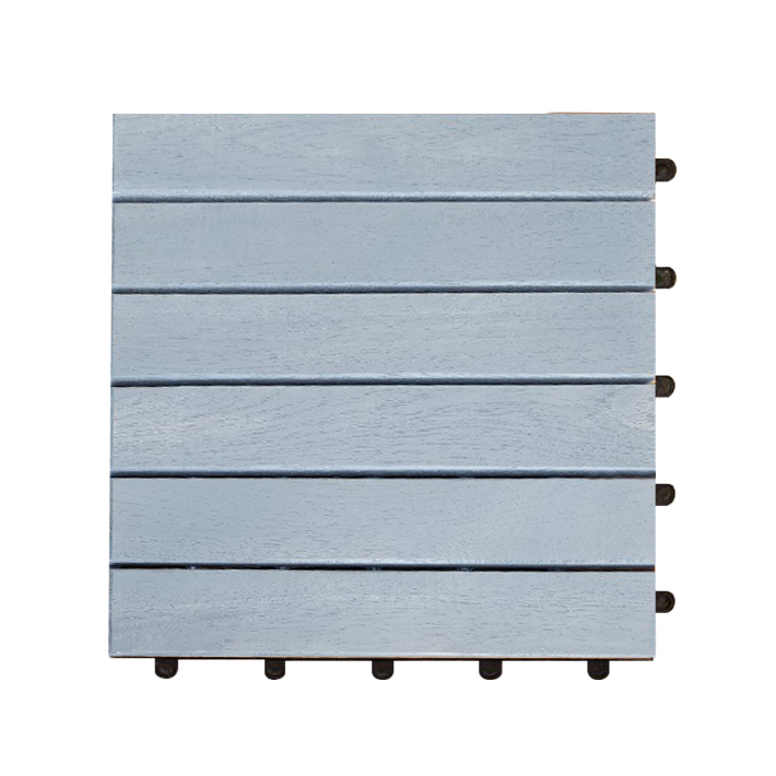 Natural Wood Special Customized Hardwood Deck Tiles 6 Slats Good Price Customization Carton Box Packaging From Vietnam Manufacturer