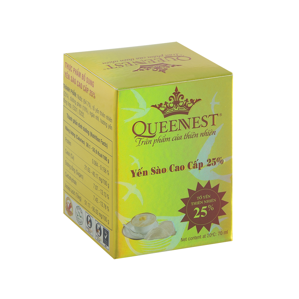 Premium Bird's Nest Soup 25% Healthy Bird Nest Drink Good Quality Organic Product Use For Food Haccp Certification Customized Packaing Vietnam Manufacturer