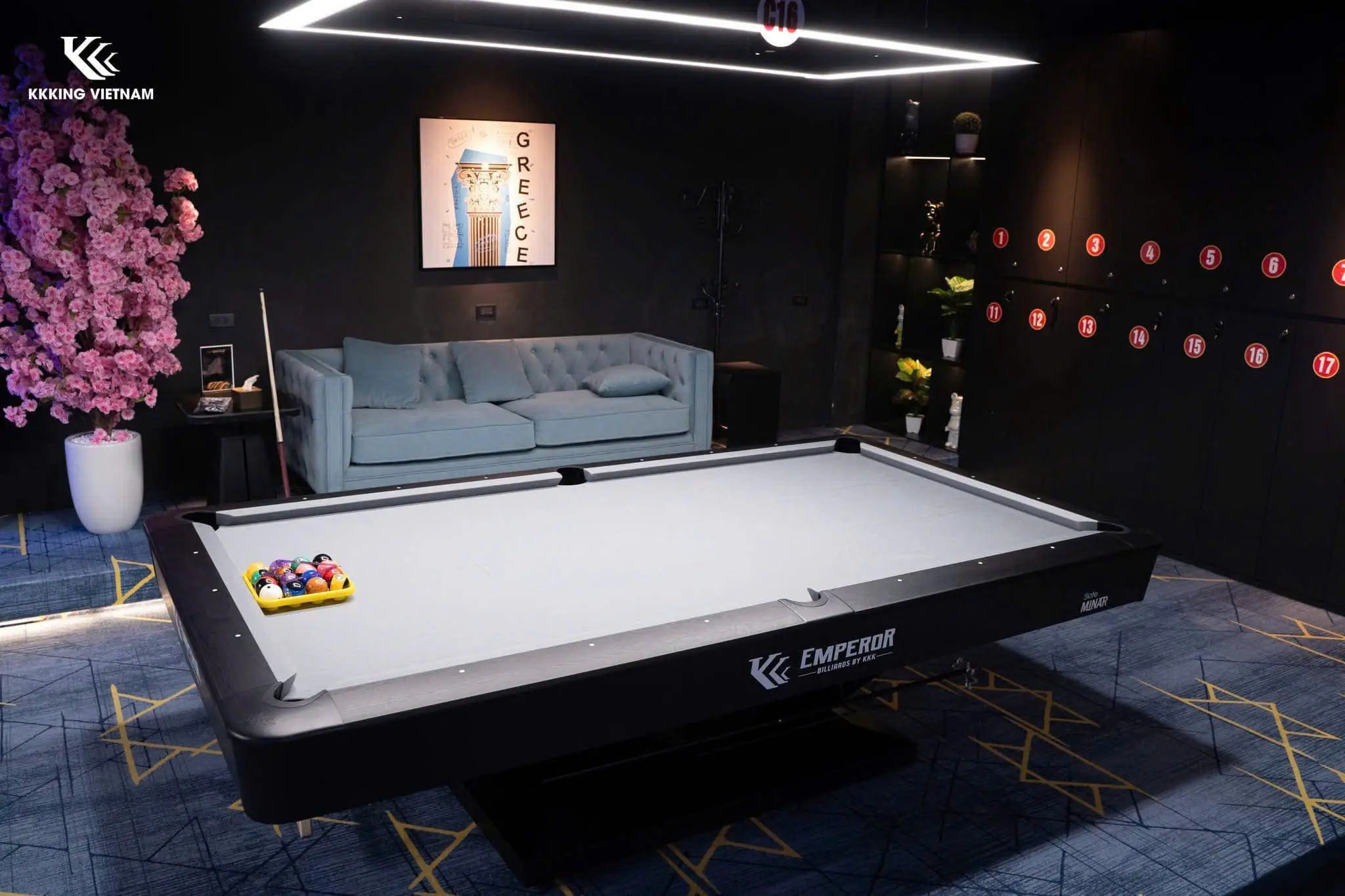 9ft Pool Table with Pro Level Performance Heavy Frame, Custom Colors for Business Use 2