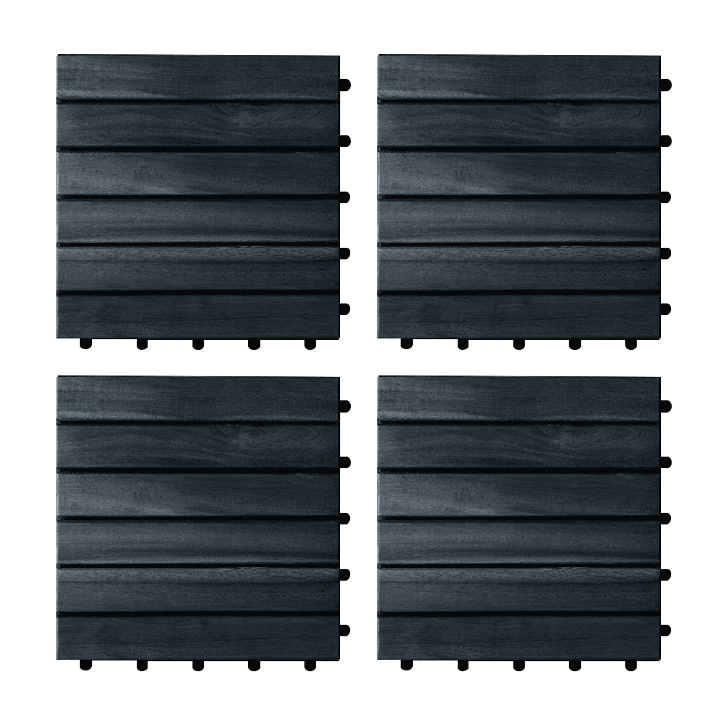 Special Customized Hardwood Deck Tiles 6 Slats Factory Price Fast Delivery Hard Wood Carton Box Packaging Vietnamese Manufacturer