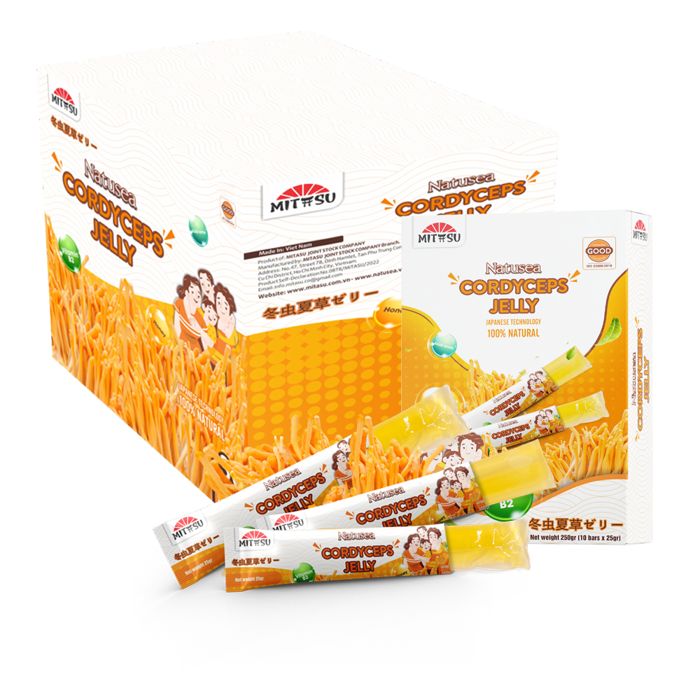Cordyceps Jelly Healthy Snack Fast Delivery Nutritious Mitasu Jsc Customized Packaging Vietnamese Manufacturer 4