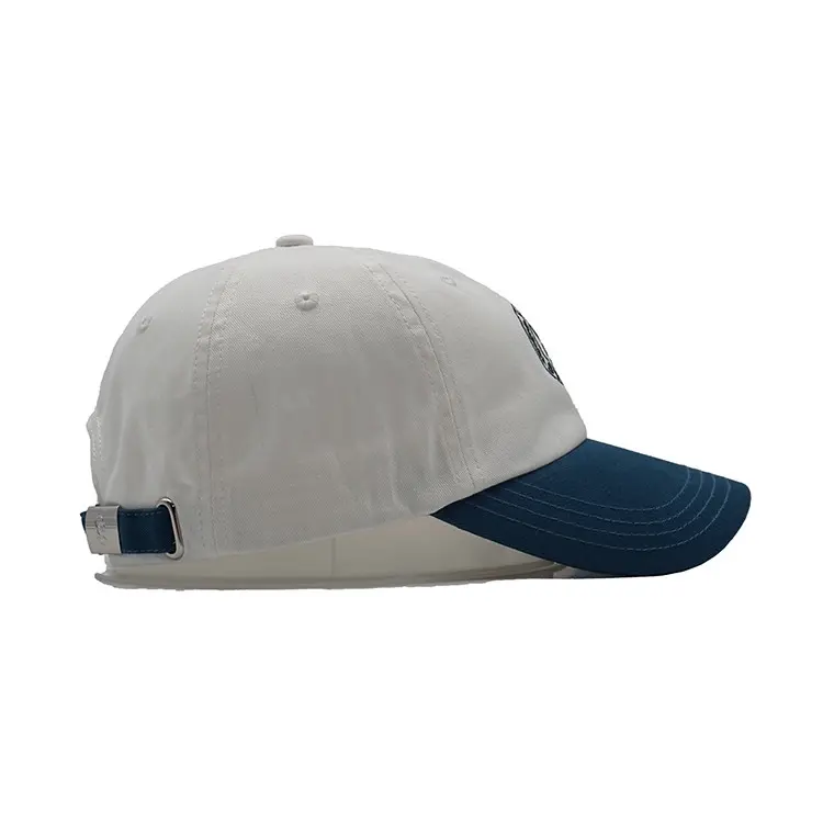 Adjustable 2D Embroidery 6-Panel Curved Brim High Quality Mix Color Low Profile 65% Cotton and 35% Polyester Fabric Baseball Cap 5