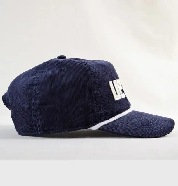 Adjustable Fit Corduroy Hat Custom Embroidered Text Vietnam Made Baseball Caps Rope Gorras For Men Women Outdoor Promotion L01 6