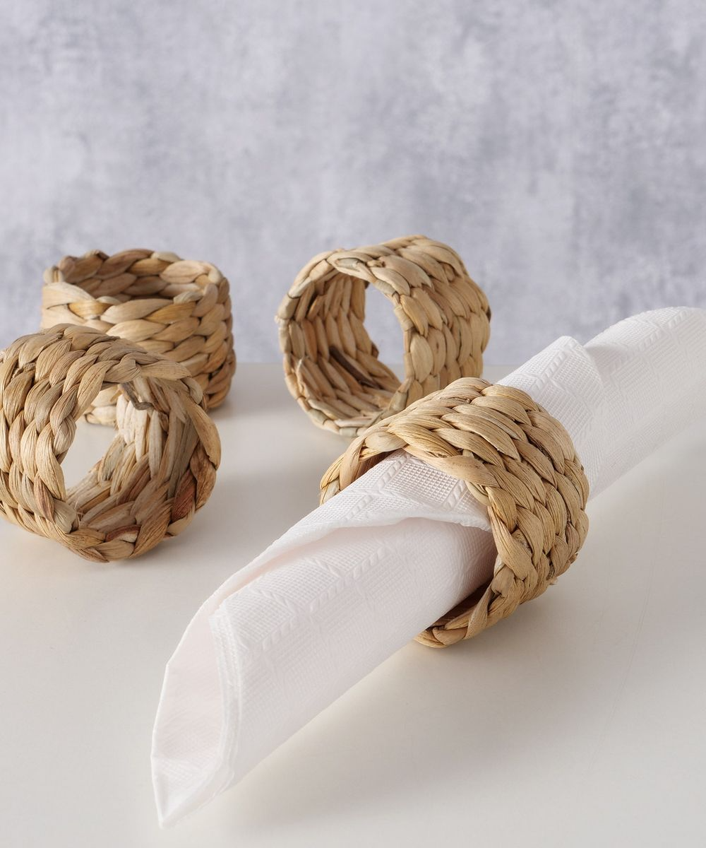 Aesthetic Hyacinth Napkin Ring Made in Vietnam Eco-friendly material for home and tableware decoration Wholesale 6